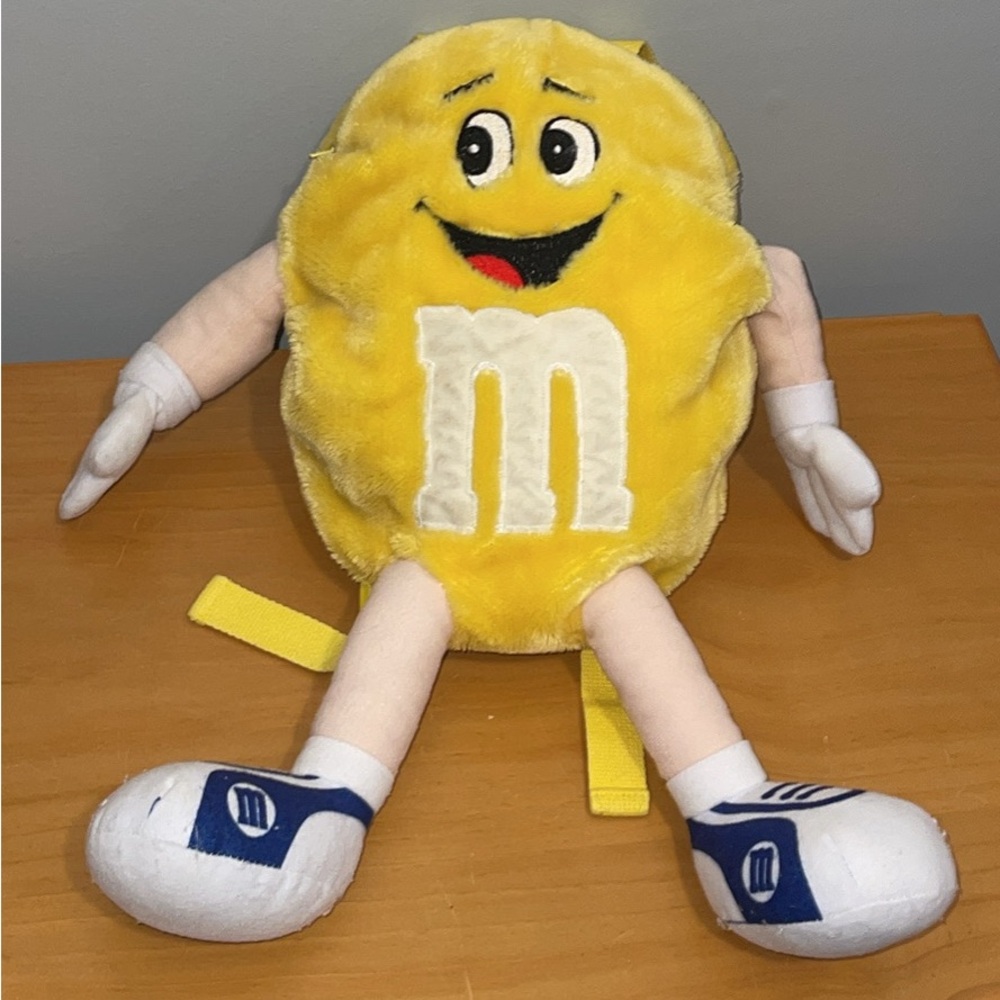 1987 Yellow Peanut M&M Backpack Vintage